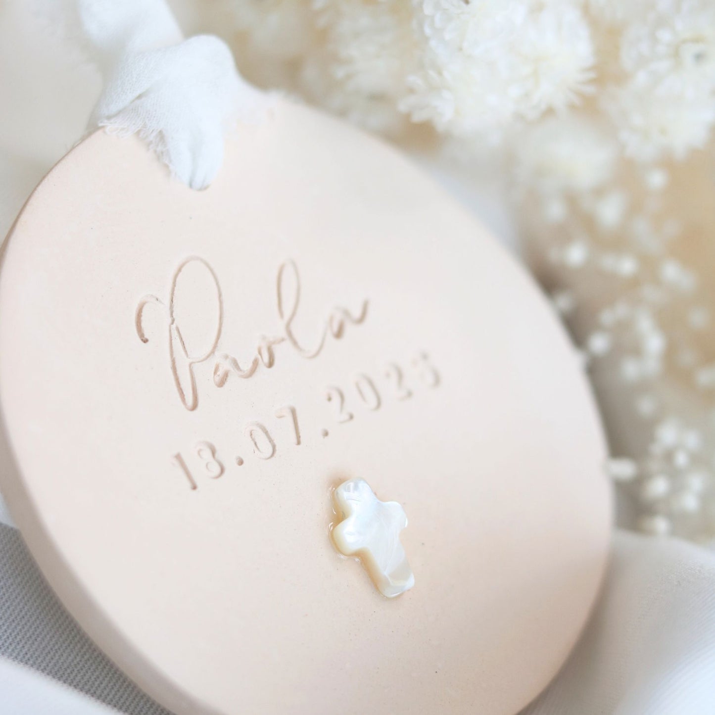 Cadeau Invité Baptème parfumé Rond