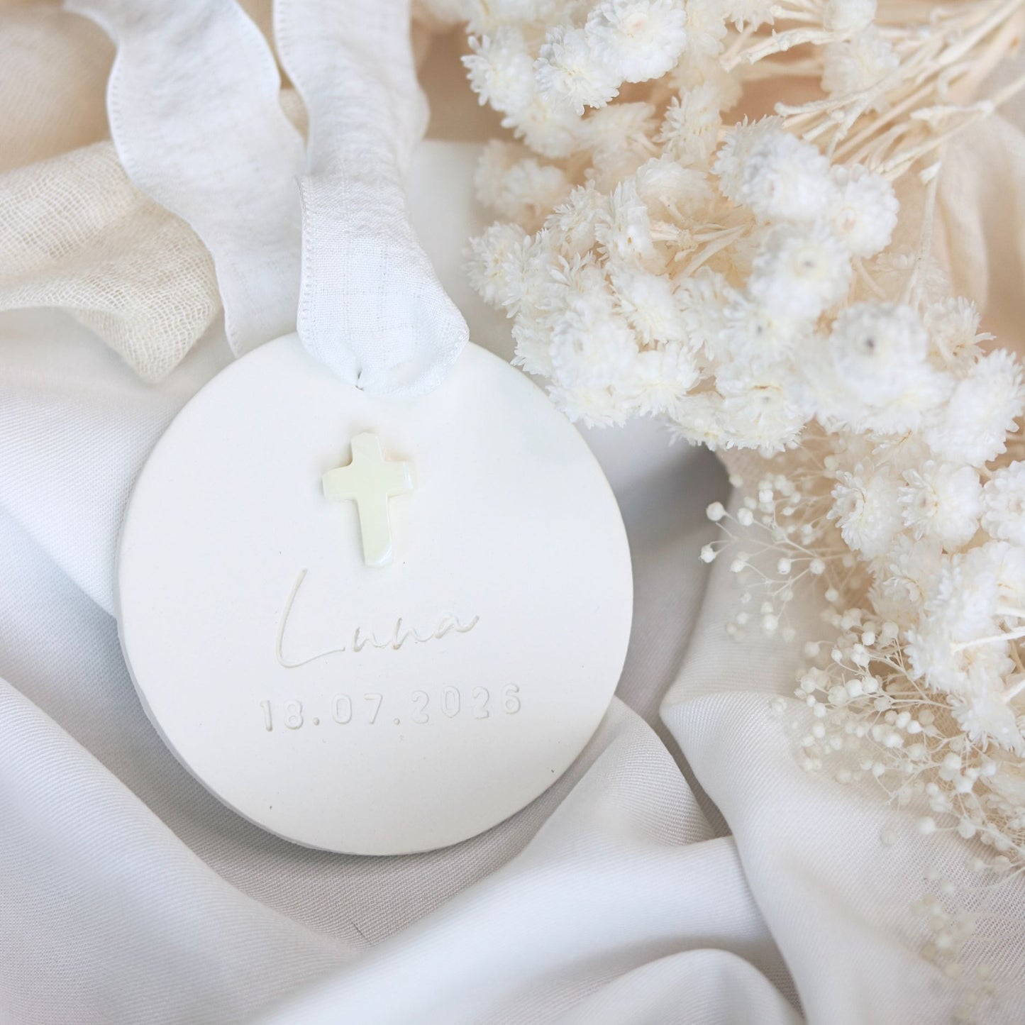 Cadeau Invité Baptème parfumé Rond