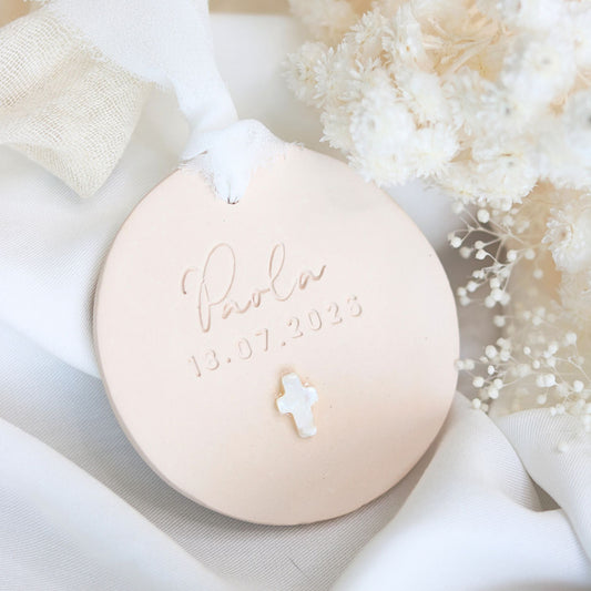 Cadeau Invité Baptème parfumé Rond