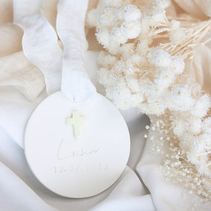 Cadeau Invité Baptème parfumé Rond