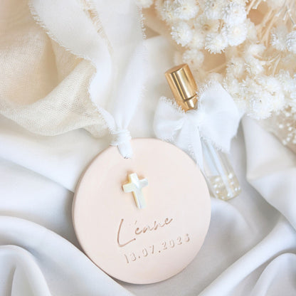 Cadeau Invité Baptème parfumé Rond