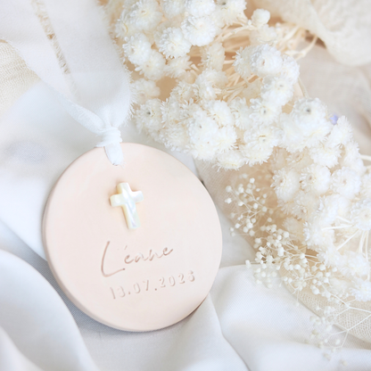 Cadeau Invité Baptème parfumé Rond