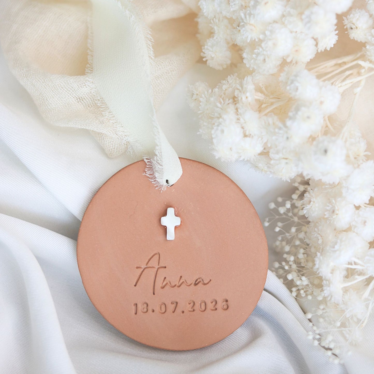 Cadeau Invité Baptème parfumé Rond