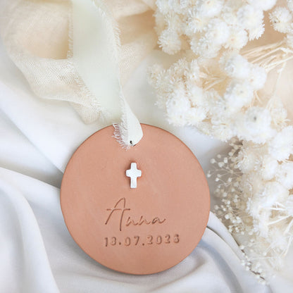 Cadeau Invité Baptème parfumé Rond