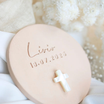 Cadeau Invité Baptème parfumé Rond