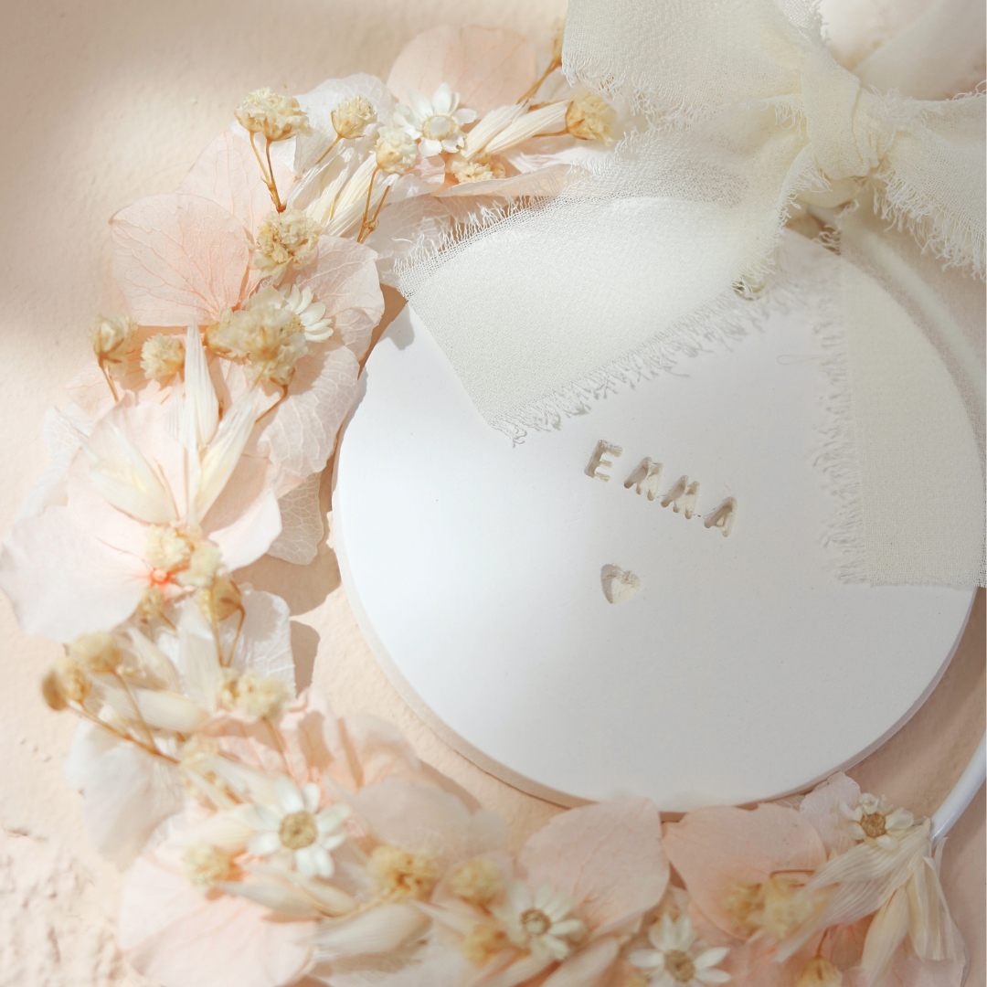 Composition Florale Rond Prénom