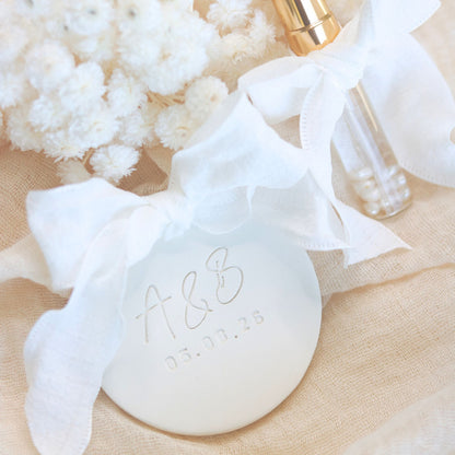Cadeau Invité Mariage parfumé Noeud rond